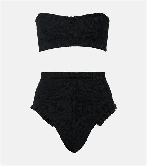 Osiris Frill High Rise Bikini In Black Hunza G Mytheresa