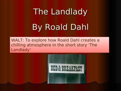 The Landlady Teaching Resources