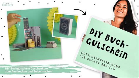 Diy Buchgutschein Als Explosionsbox Basteln B Cher Gutschein