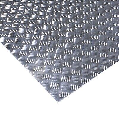 Aluminium Bar Chequer Tread Plate Sheet Metal Mm Thick Mm X