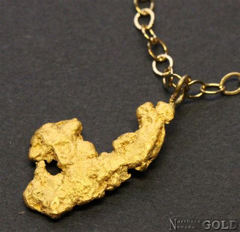 Gold Nugget Necklace 5307DN