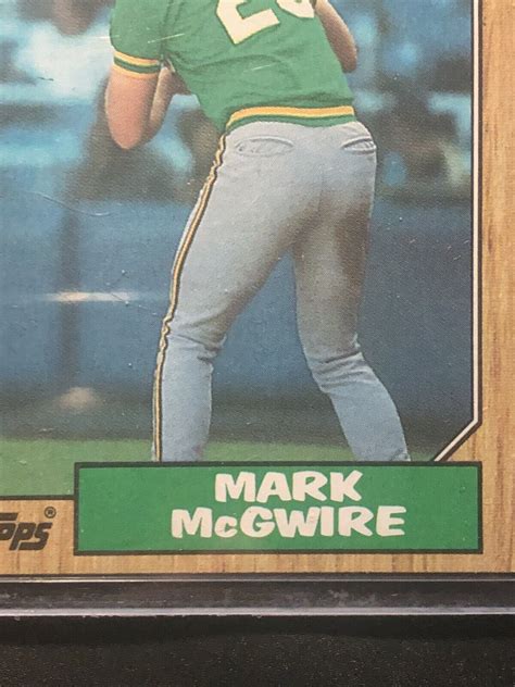 1987 Mark Mcgwire Rookie Card Topps 366 Oakland A’s Gradable Condition Mt Ebay