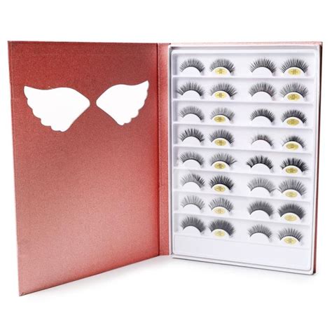 Pestañas Postizas NUDE Estuche Con 16 Pares Seminaturales 3D HU E45