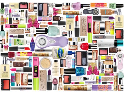 Makeup Products Collage