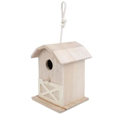 Minifinker Nichoir à oiseaux Mini maison d oiseau en bois d extérieur