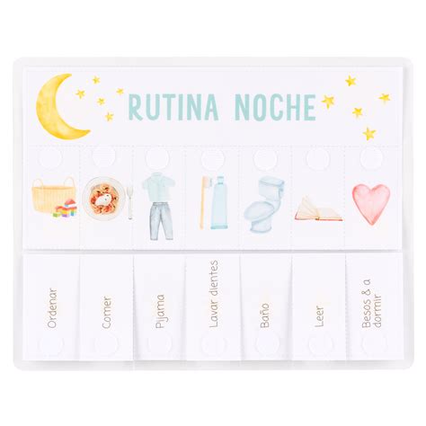 Tabla De Rutina Para Niños - Mañana Y Noche | Tienda Luup