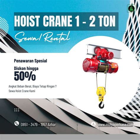 sewa hoist crane jakarta   ton mini crane hubungi segera