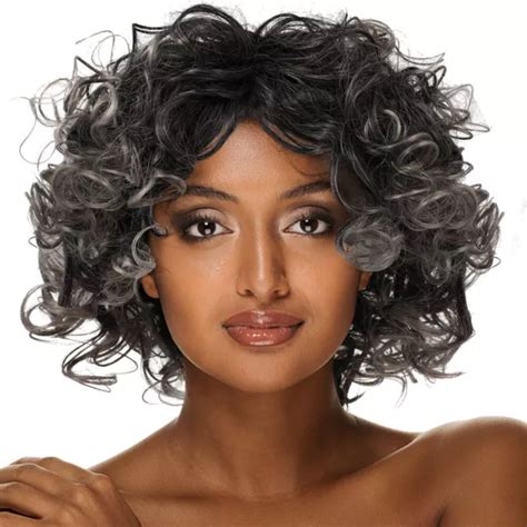 Kurze Afro PerÜcke FÜr Schwarze Frauen Lockige Synthetische Perücken Eur 17 29 Picclick Fr