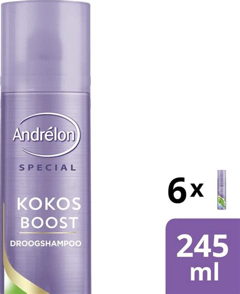 Andrélon Kokost Boost droogshampoo 245 ml 6 stuks