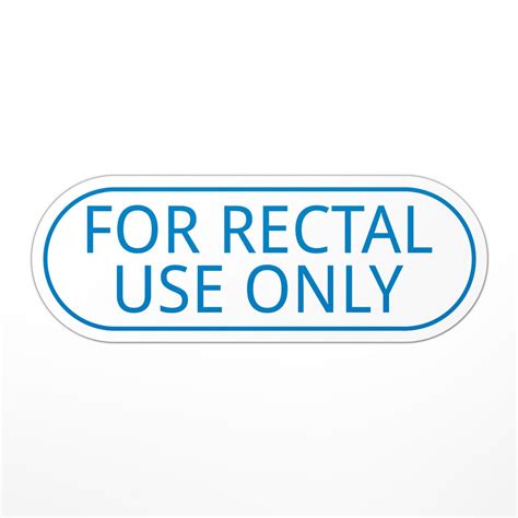 For Rectal Use Only Sticker Humor Funny Adult Etsy