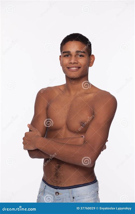 African Handsome With Naked Torso Stock Photography CartoonDealer 37800092