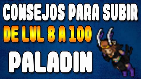 Paladin Consejos Para Subir De Nivel 8 A 100 Tibia Youtube