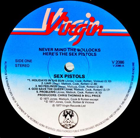 God Save The Sex Pistols Never Mind The Bollocks United Kingdom Spots Usa Import