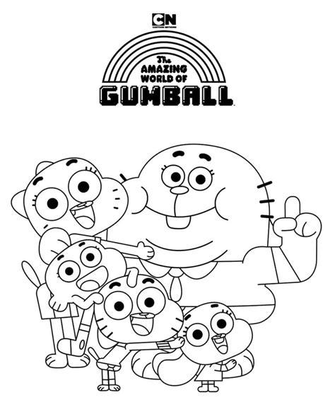 Desenhos Do Cartoon Network Para Colorir - Desenhos de Gumball para colorir - Desenhos para imprimir