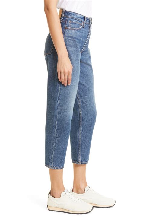 Rag And Bone Alissa High Waist Barrel Leg Crop Jeans Nordstromrack