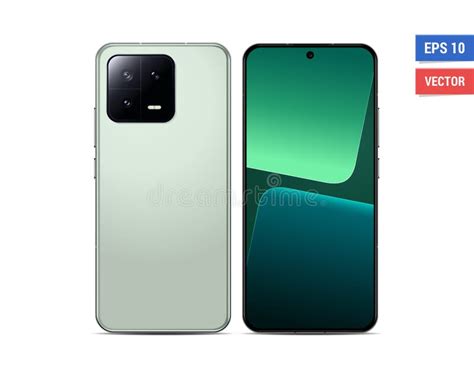 Realistic Vector Flat Mock Up Samsung Galaxy S23 Plus With Blank Screen