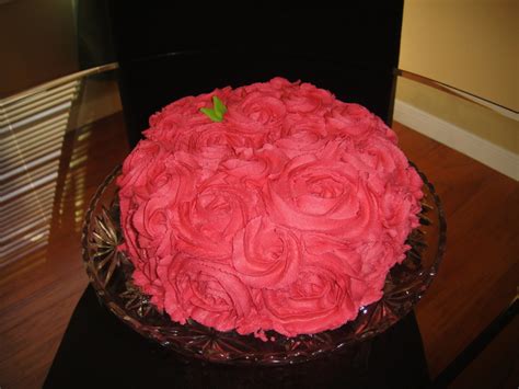 Buttercream Rosette Cake - CakeCentral.com