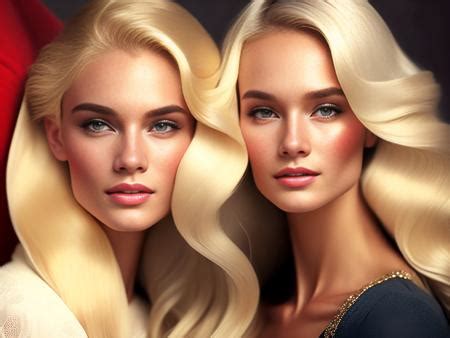 Two Beautiful Women With Long Blonde Hair Image Design ID 0000403917 SmileTemplates