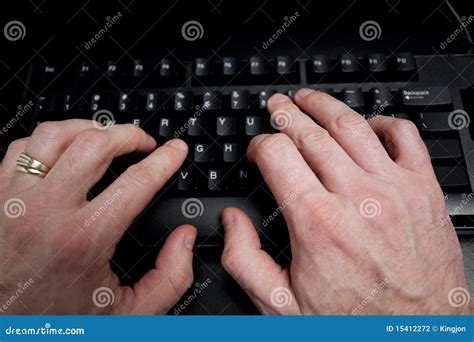 Dactilografia No Teclado Foto De Stock Imagem De Teclado