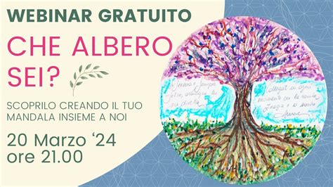 Webinar Gratuito Evolutionmandala Che Albero Sei YouTube