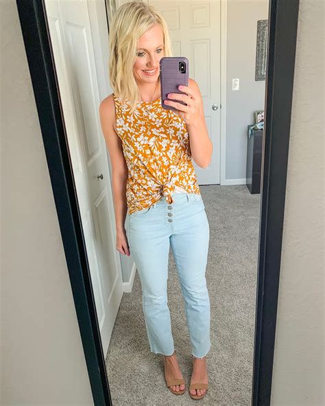 6 Ways To Wear Cropped Flare Jeans Thrifty Wife Happy Life