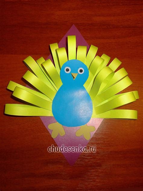 Павлин из бумаги