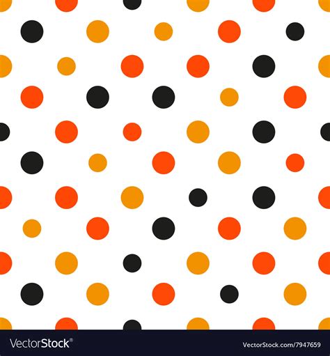 Orange polka dot white background Royalty Free Vector Image