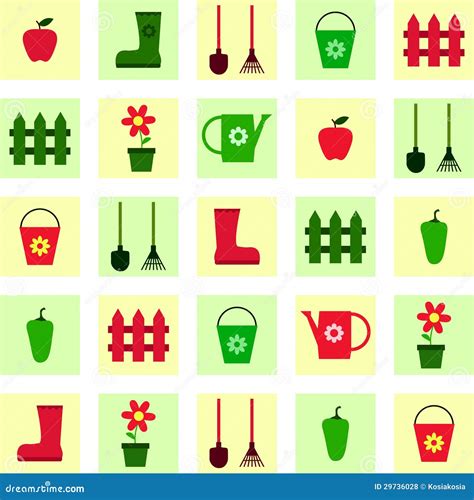 Garden stock collection stock vector. Illustration of spade - 29736028