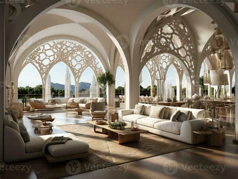 Modern Islamic home interior design AI Generative 33099051 Stock Photo ...