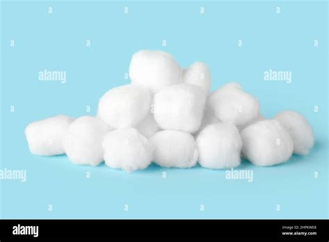 Heap Of Cotton Balls On Color Background Stock Photo Alamy
