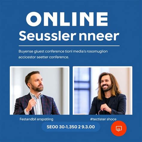 Online Multiple Guest Speaker Business Live Conference Social Media