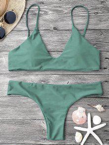 Adjustable Straps Padded Bralette Bikini Set In ARMY GREEN ZAFUL 2024