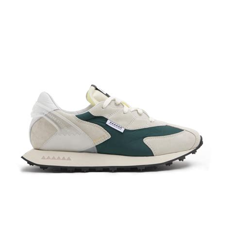 Deep Grass Sneakers In Suede And Green Color Nylon Run Of