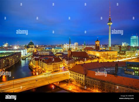 Berlin Aerial View Germany Stock Photo Alamy