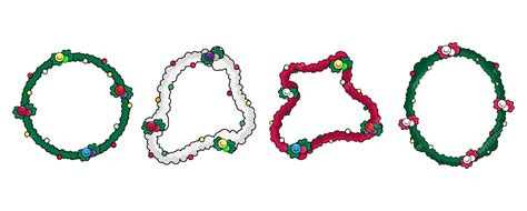 Premium Vector Xmas Wreath Collection