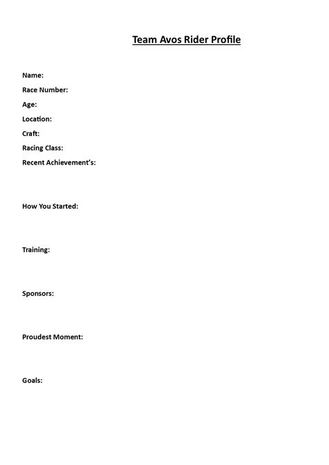 Team Avos - *****Team Avos Sponsorship***** Hi Everyone, A new year is