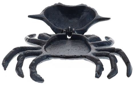 Top Brass Blue Crab Key Hider Figurine Cast Iron With