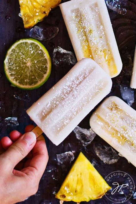 Pineapple Popsicles Recipe | The Gracious Pantry