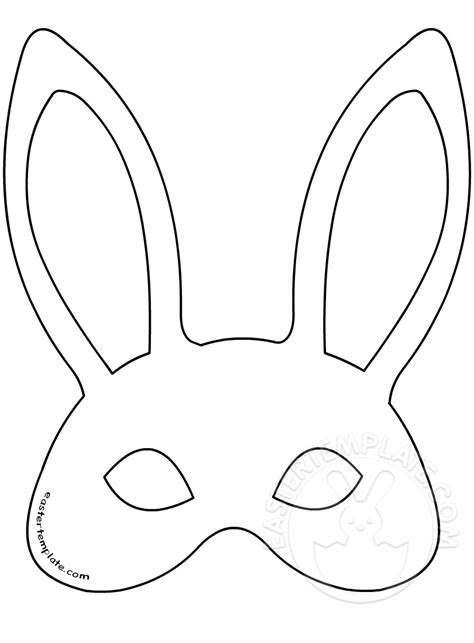 Cut Out Bunny Face Template