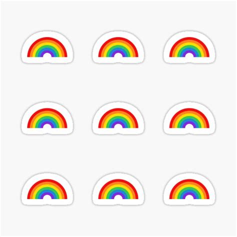 Rainbow Flag Lgbt Gay Pride Sticker Pack Sticker For Sale By Ideasforartists Redbubble