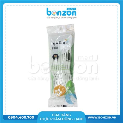 LỐC 10 NĨA NHỰA SPRIING – BONZON - Siêu Thị Thực Phẩm Tiện Lợi