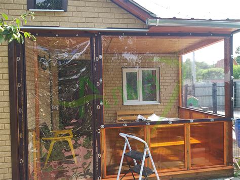 Закажите прозрачную ПВХ пленку для беседки недорого