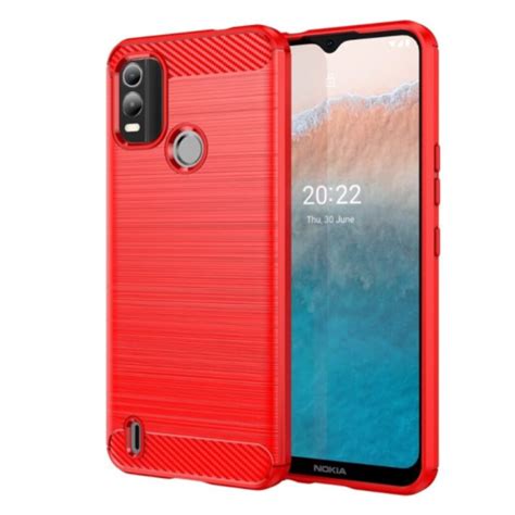 Чехол-накладка Carbon для Nokia C21 Plus red – низкие цены, кредит ...