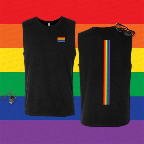 Gay Pride Flag Unisex Muscle Tank Pride Muscle Tank Top Etsy