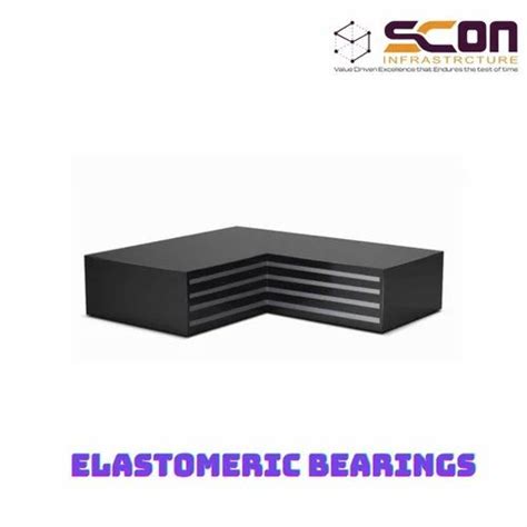 Material: Mild Steel Elastomeric Bridge Bearing Elastomeric, Bore Size ...