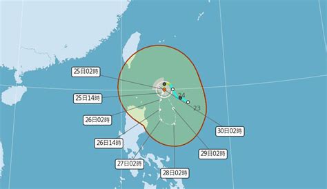 「蘇拉」明將增強為中颱！ 籠罩台灣時間曝