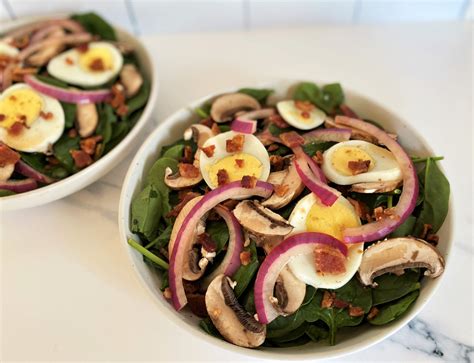 Warm Bacon Dressing Spinach Salad The Art Of Food And Wine