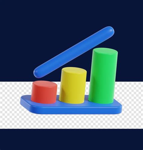 Premium Psd 3d Chart Icon Illustration