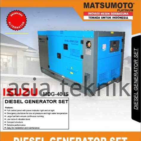 Jual Genset Silent Isuzu 40 Kva Di Lapak Pt Asia Teknik Sejahtera