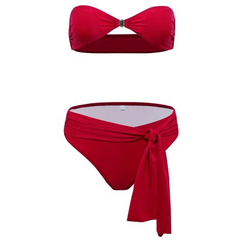 Lafata Tassels Red Bikini Sexy Swimwear For Women